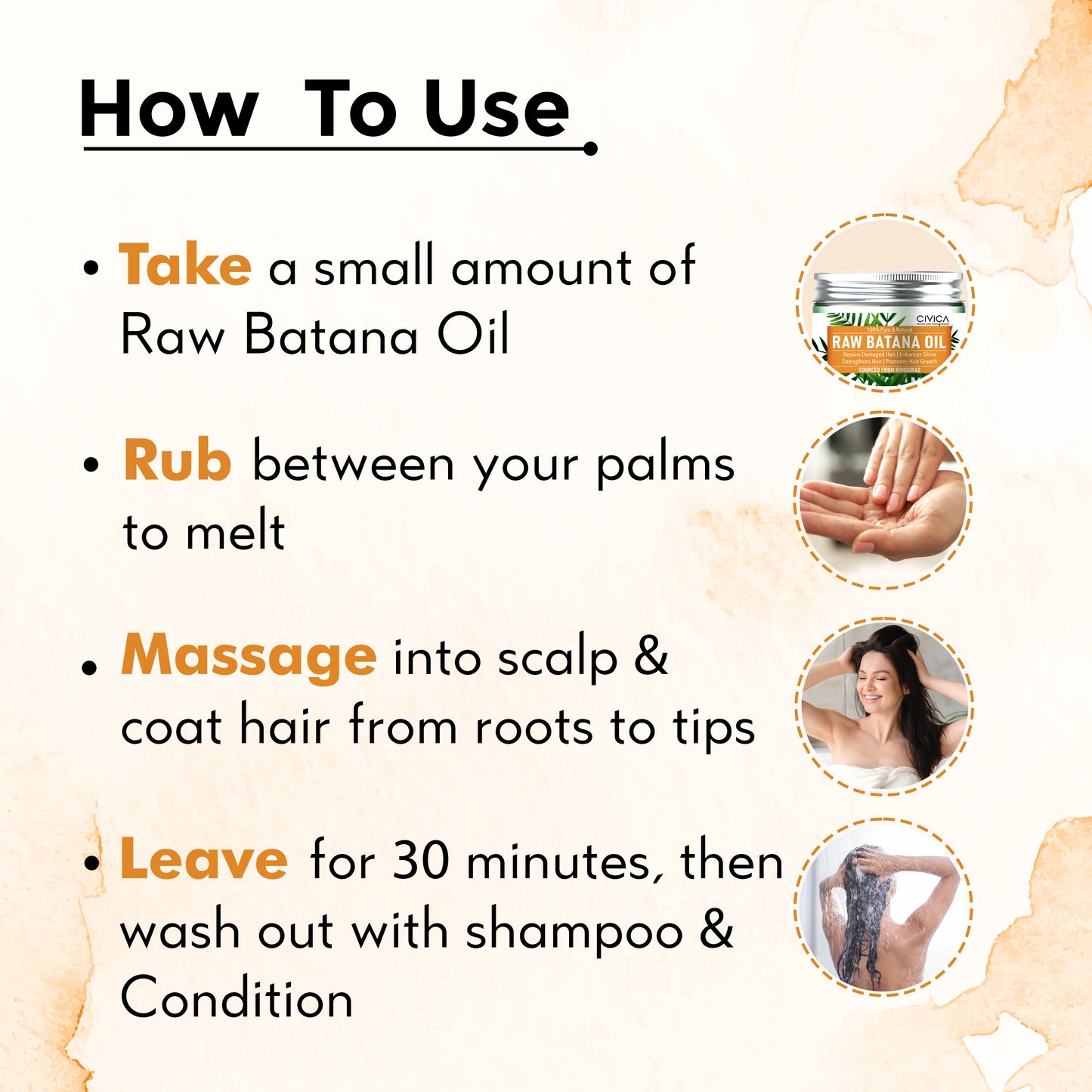 100% Pure Natural Raw Batana oil Butter 100gram