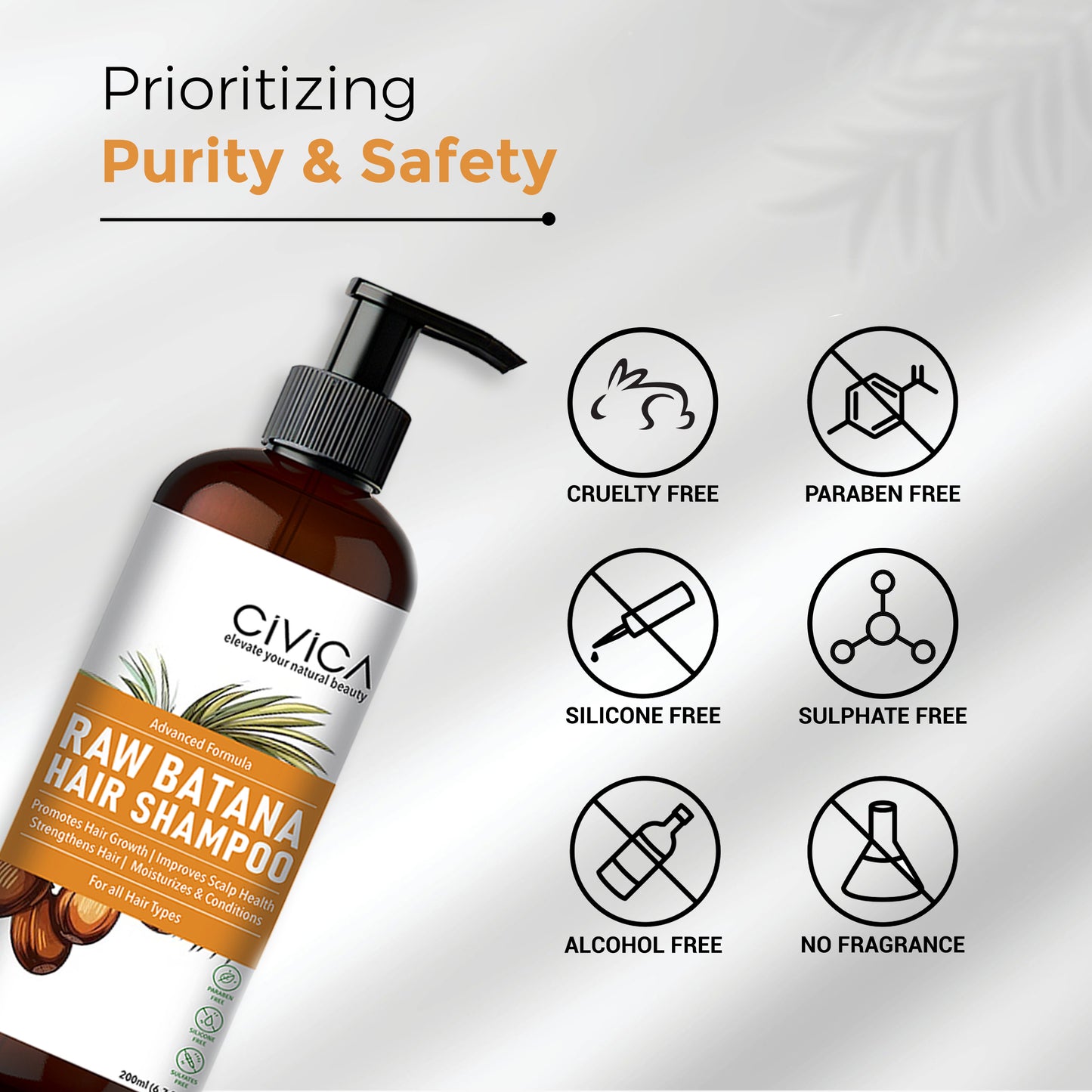 Civica 100% Pure Natural Raw Batana Hair Shampoo