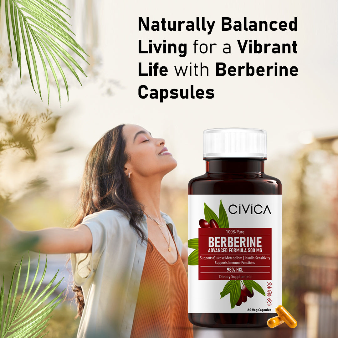 Berberine Dietary Supplement 60 Capsules