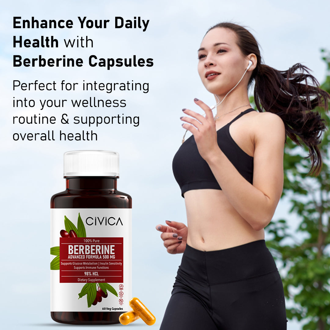 Berberine Dietary Supplement 60 Capsules