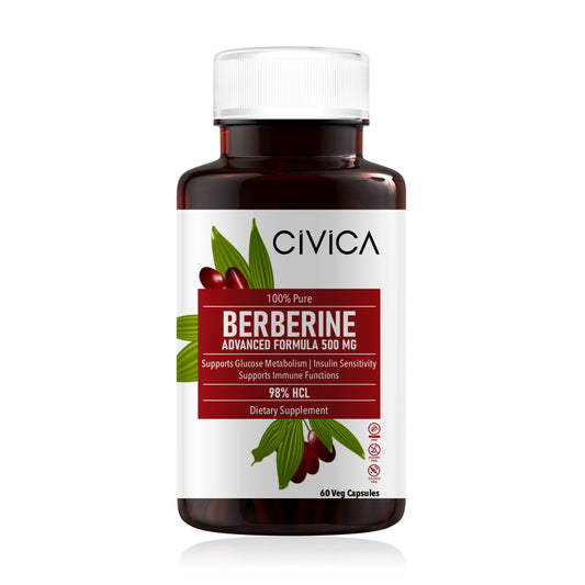 Berberine Dietary Supplement 60 Capsules