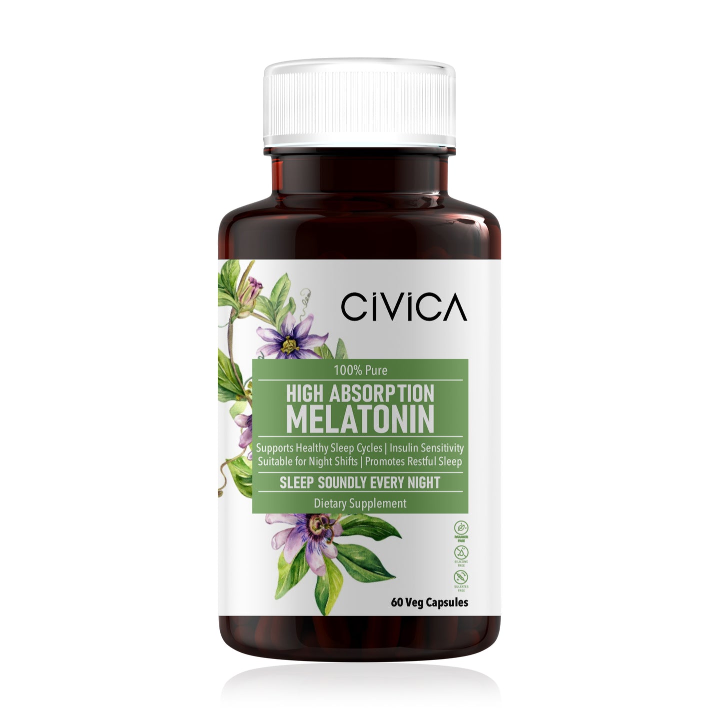 Melatonin Dietary Supplement 60 Softgels