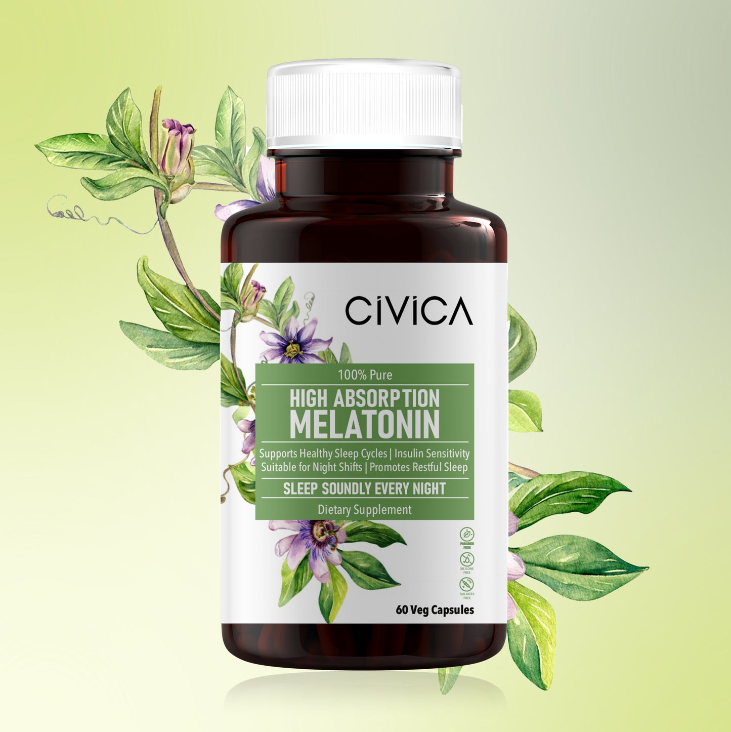 Melatonin Dietary Supplement 60 Softgels